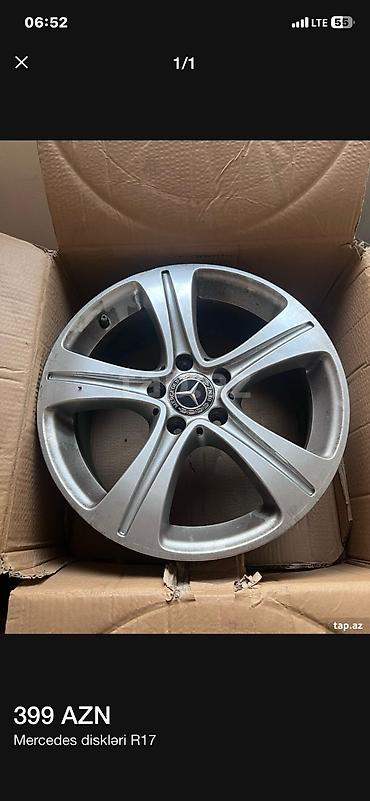 r16 mersedes: İşlənmiş Disk Mercedes-Benz R 17, 5 Boltlu — 2
