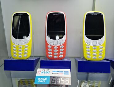 iphone 6 ucuz qiymete: Nokia 3310, rəng - Sarı, Düyməli