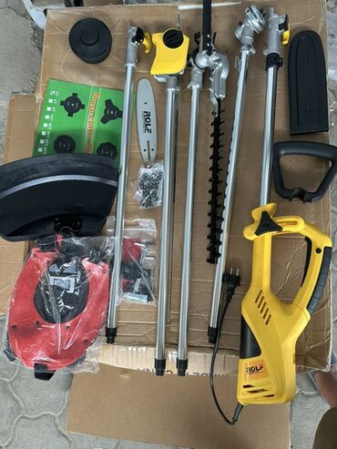 Триммеры, мотокосы: Электрическая коса TOP-4004 с мощностью 1.4 кВт и частотой вращения — 9