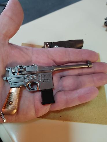 Bijuteriya: Mauser C96 tərzində mini model açarlıq və ya kolleksiya suveni̇ri - — 1