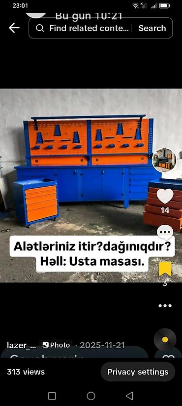 şkaflar ucuz: Məhsul: Metal konstruksiyalı usta masası və açıq məkan üçün od ocaqlı — 1