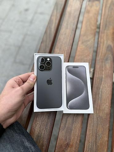Apple iPhone: IPhone 15 Pro, 256 GB, Qara, Face ID — 26
