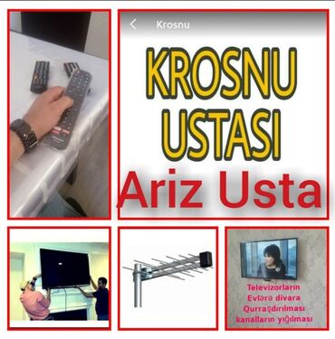 telefon ustası: Peyk antenalarının quraşdırılması | Quraşdırılma