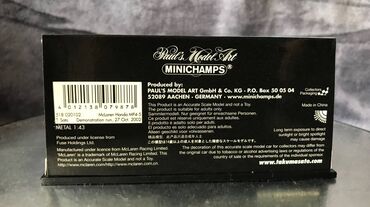 Avtomobil modelləri: McLaren, 2002 il, 1:43, Dəmir, Ödənişli çatdırılma — 10