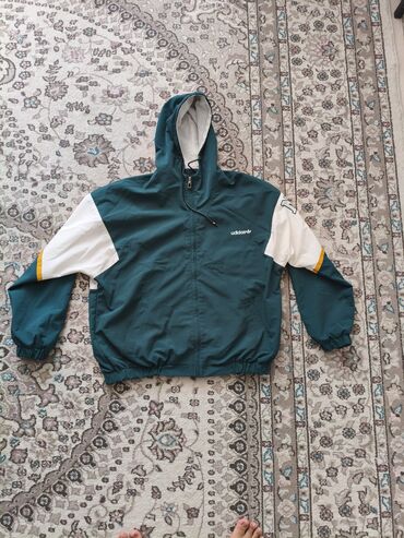 куртки парки в бишкеке: Мужская куртка, 2XL (EU 44), Adidas, Б/у, цвет - Зеленый, Самовывоз