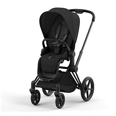 Прогулочная коляска Cybex Priam 2 в чёрном цвете. Особенности: -