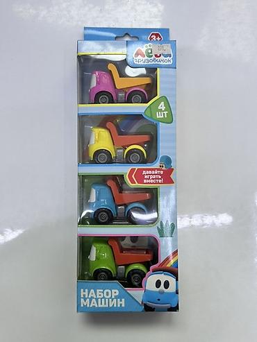 monster truck игрушка: Набор машин «Лёва Грузовичок» (4 шт.) - Тематика: персонаж «Лёва — 1
