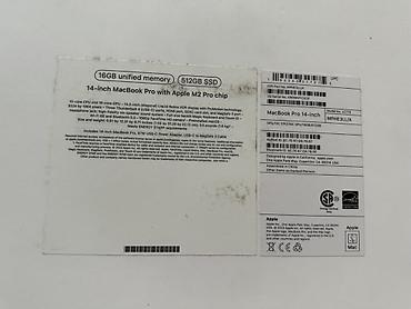 Ноутбуки Apple (MacBook): MacBook Pro 14" (Mac14,9) на чипе Apple M2 Pro Характеристики: - — 6