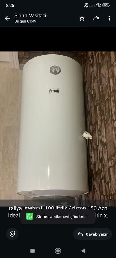 Mətbəx mebeli: Ariston 100 l, İşlənmiş, Kredit yoxdur, Ünvandan götürmə