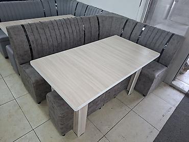 silver kitchen: Кухонный мягкий уголок, Новый, ЛДСП, цвет - Серый — 5