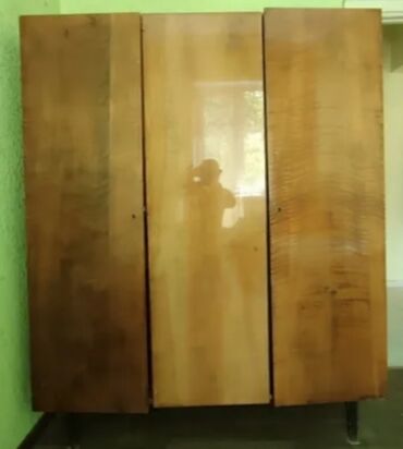 мягкая мебель бу: Кийим салуучу шкаф, Колдонулган, Түз, Жыгач
