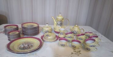 чайный набор: Çay dəsti, Farfor, 55 nəfərlik, Almaniya