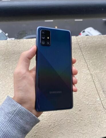 samsung a71: Samsung Galaxy A71, 128 GB, rəng - Qara, Sensor, Barmaq izi, İki sim kartlı