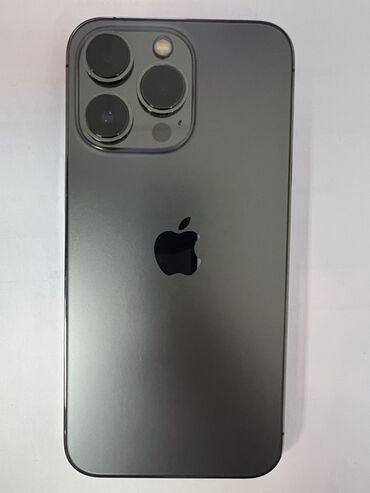 Apple iPhone: IPhone 13 Pro, Б/у, 128 ГБ, Graphite, Защитное стекло, Чехол, Коробка, 91 %