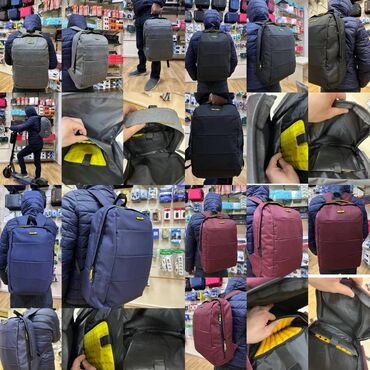 noutbuk çantası: -Noutbook çantaları -14, 15.6, 17.3 dioqanallı yeni, əl və bel çanta