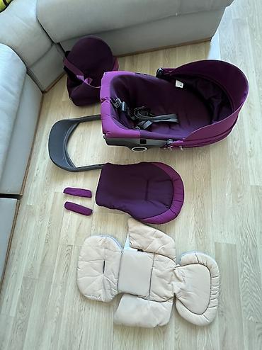 стокки коляска: Коляска, Stokke, цвет - Фиолетовый, Б/у, Самовывоз, Платная доставка — 9