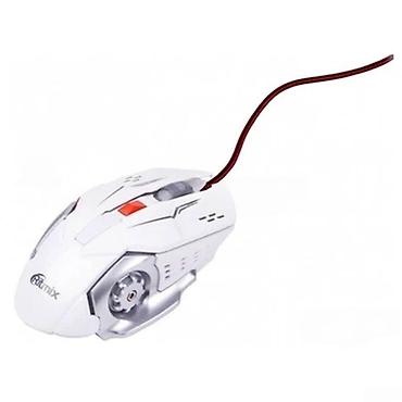 kredit komputer: Rtmix ROM-355 White, Optik LED, 800-2400 DPI,USB Type-A,RGB Led siçanı — 1