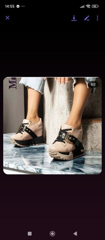 Women's Sneakers and athletic shoes: Bona, 40, bоја - Crna — 4