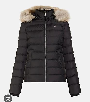 mantil ženski: Tommy Hilfiger Ženska zimska jakna, crna, pufna silueta sa — 1
