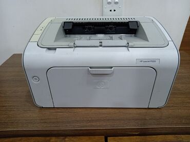 planşetlər ucuz: HP Laserjet P1005 Tək çap üçün ağ-qara printer İdeal vəziyyətdədir