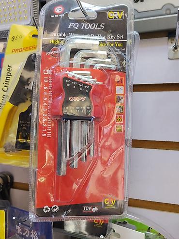 Набор Г‑образных ключей Torx и шестигранников FQ Tools (CR-V), 16 шт