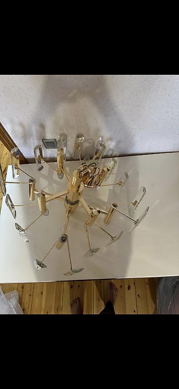 İşıqlandırma: Çılçıraq, 10 və daha çox lampa, Metal — 2