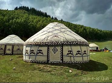 Аренда юрт: Аренда юрты, Каркас Деревянный, 100 баш, Казан, Посуда, С полом — 20