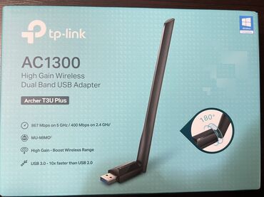 Модемы и сетевое оборудование: Продаю адаптер Wi-Fi USB TP-Link . Помошник для раздачи wi-fi