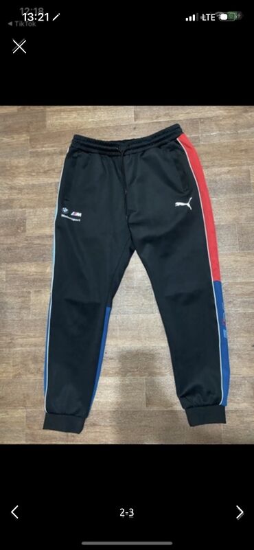 национальные головные уборы: Мужские брюки, XL (EU 42), Puma, Б/у, цвет - Черный, Самовывоз