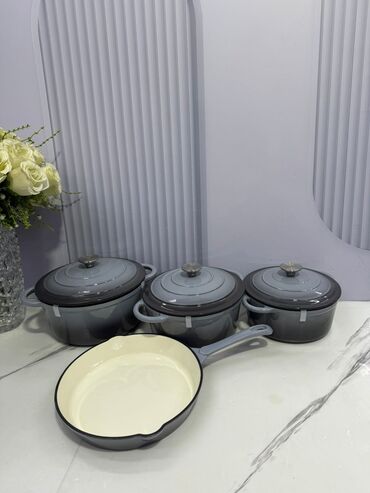 Казаны: Чугунные наборы 7в1 - 11500 сом 4в1 - 6500 сом БЕСПЛАТНАЯ доставка по — 11
