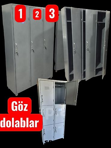 islenmis skaflar: Metal göz dolabları – iş yerləri, fitness zalları, məktəblər — 1