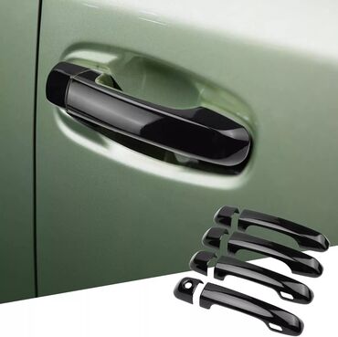 Накладки на дверные ручки, Тойота 4Runner 285 кузов новые, цвет чёрный
