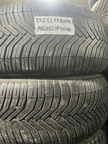 mishlen: Шины 225 / 55 / R 17, Всесезонная, Б/у, Пара, Легковые, Франция, Michelin — 1