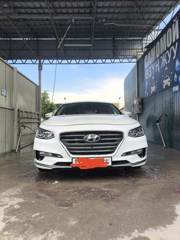 хромированные колпаки: Hyundai Grandeur (Azera) — белый седан бизнес-класса. Кузов и