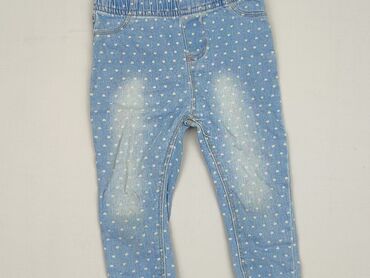 biale spodnie z wysokim stanem: Jeans, 1.5-2 years, 92, condition - Very good
