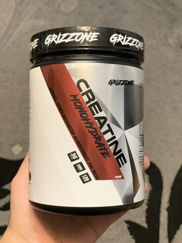 İdman qidaları: Grizzone Creatine Monohydrate mehsulu. 363 qramdi, 120 pors