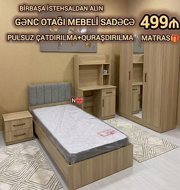 yeni elanlar: Gənc otağı üçün mebel dəsti və ayrıca ağ şkaf 1) Ağ 5 qapılı şkaf - — 2