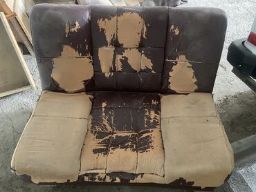 два кресла с подушками: Диван-кровать, цвет - Коричневый, Б/у