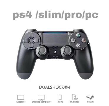 руль для сони: 🎮 Геймпад DualShock 4 (реплика) ✅ Цвета: ЧЁРНЫЙ и БЕЛЫЙ ✅ Цена: всего