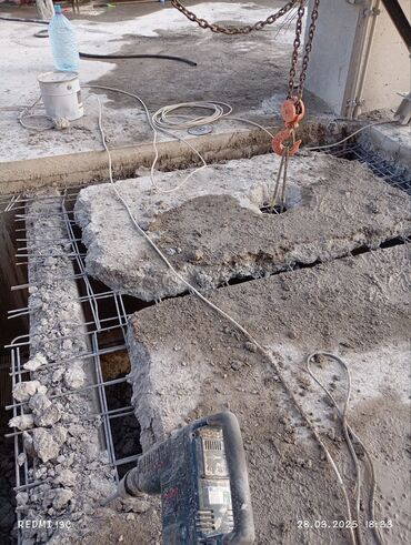 Beton işləri: Beton kəsmə beton deşmə xidməti Karot - HILTI DD 200 / 350 ilə 25 ° — 2