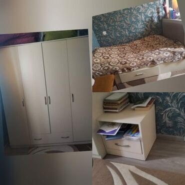 Modullu arabalar: Oğlan və qız üçün, İşlənmiş, Təknəfərlik çarpayı, Dolab, Tumba