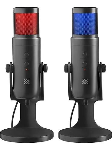 Stream mikrofon Galactar GMC 250 Defender RGB, USB, crni NOVO U