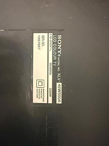 Televizorlar: İşlənmiş Televizor Sony LCD Ünvandan götürmə — 11