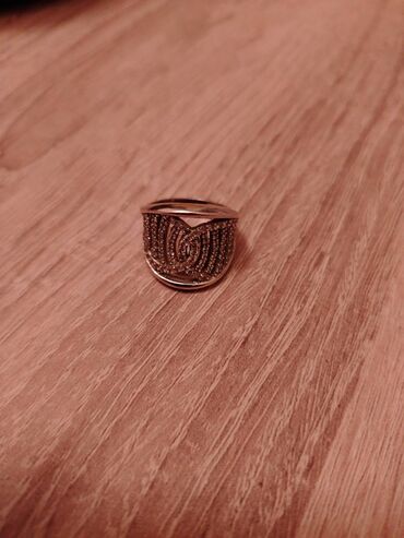 mrezasta majica sa cirkonima: Ženski prsten, Handmade, Materijal: Srebro