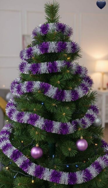 Yeni il ağacları: LED işıqlı Yeni il ağacı – payetli bəzəklərlə - Realistik iynəyarpaq — 35