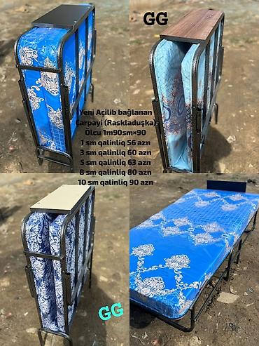 Raskladuşkalar: Yeni Açilib bağlanan Çarpayi (Raskladuşka) Ölcu 1m90sm×90 1 sm — 1
