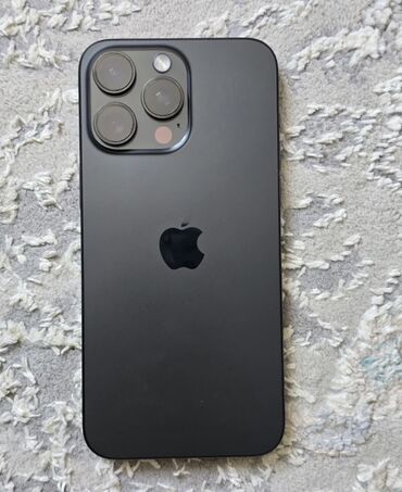 телефоны айфон 15: IPhone 15 Pro Max, Жаңы, 256 ГБ, Black Titanium, Заряддоочу түзүлүш, Коргоочу айнек, Каптама, 99 %