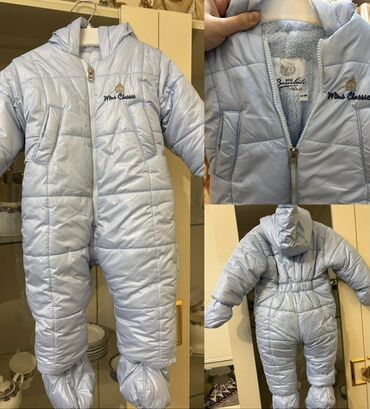 финские детские вещи: Uşaq üçün qış kombinezonu - Rəng: açıq mavi - Brend/etiket: Mini