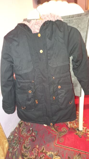 дождевик купить в баку: Qız uşaqları üçün 2‑də‑1 qış üst geyimi 2terefli - Xarici qat: qara