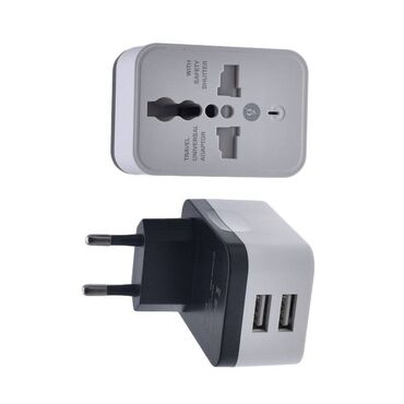blyutuz adapter dlya naushnikov: Travel adapter WN -2018, 2 USB, DC 5V -1A x 2